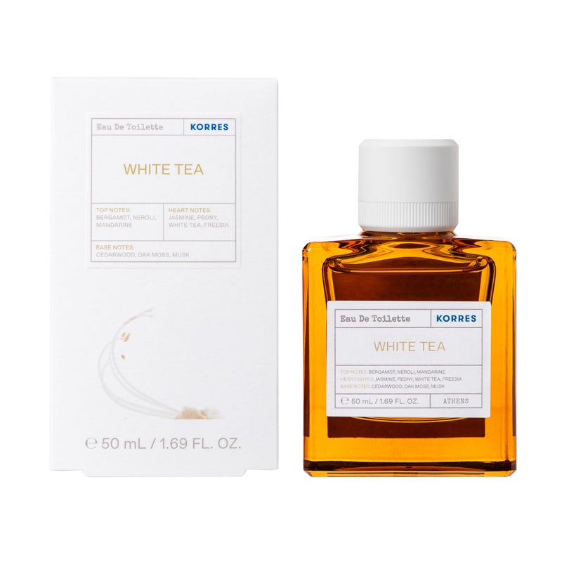KORRES Eau De Toilette, White Tea Fragrance Spray, Unisex Perfume With Bergamot, Neroli, Mandarin Zest, Dewy White Tea Leaves And Soft Cedarwood, Light Floral Green Scent For Women And Men, 1.69 Fl Oz - Image 2